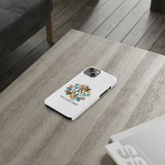 Slim Phone Case with Floral Logo