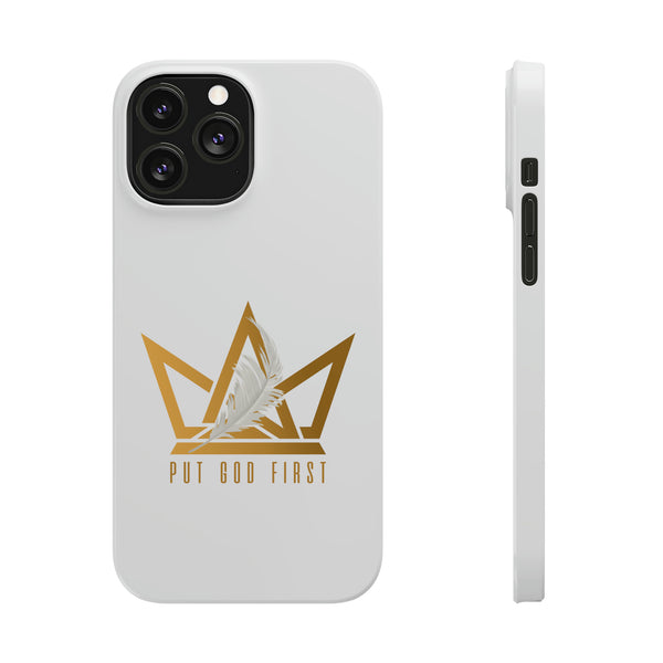 Slim Phone Case with Gold Logo