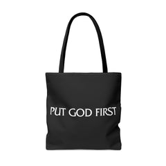 Tote Bag with Red and Black Logo