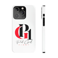 Slim Phone Case with Red and Black Logo