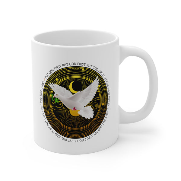 Mug with Dove Design