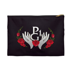 Black Accessory Pouch with Palm Logo