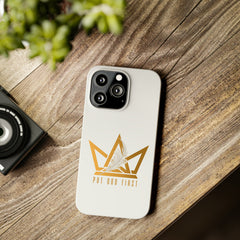 Slim Phone Case with Gold Logo