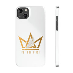 Slim Phone Case with Gold Logo