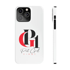 Slim Phone Case with Red and Black Logo