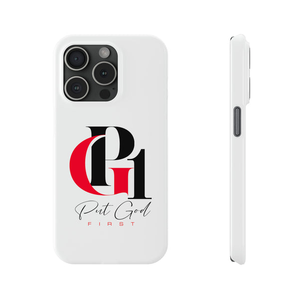 Slim Phone Case with Red and Black Logo