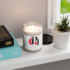 Scented Soy Candle with Red and Black Logo