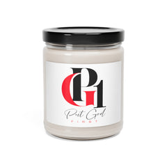 Scented Soy Candle with Red and Black Logo